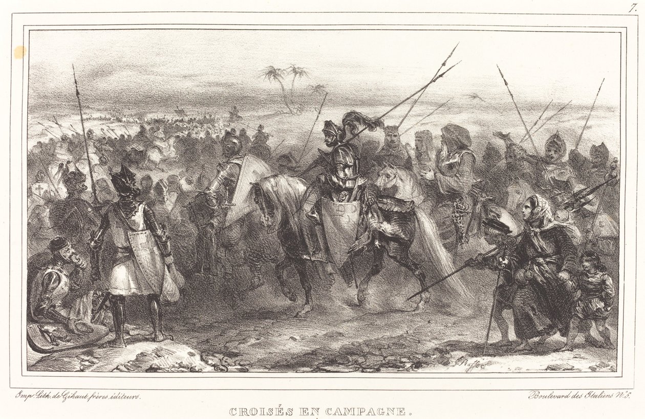 Crociati in Campagna da Auguste Raffet
