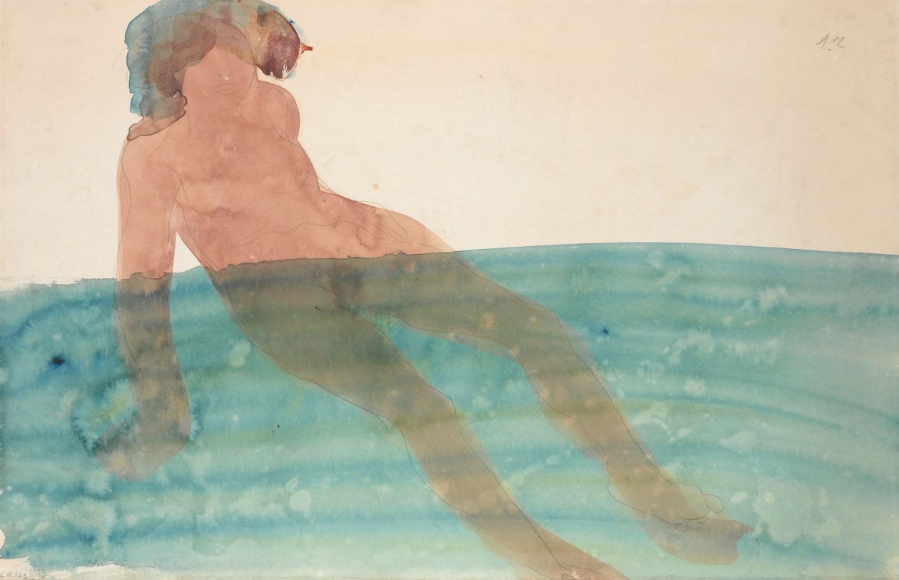 Donna che fa il bagno, c.1901-1902 da Auguste Rodin