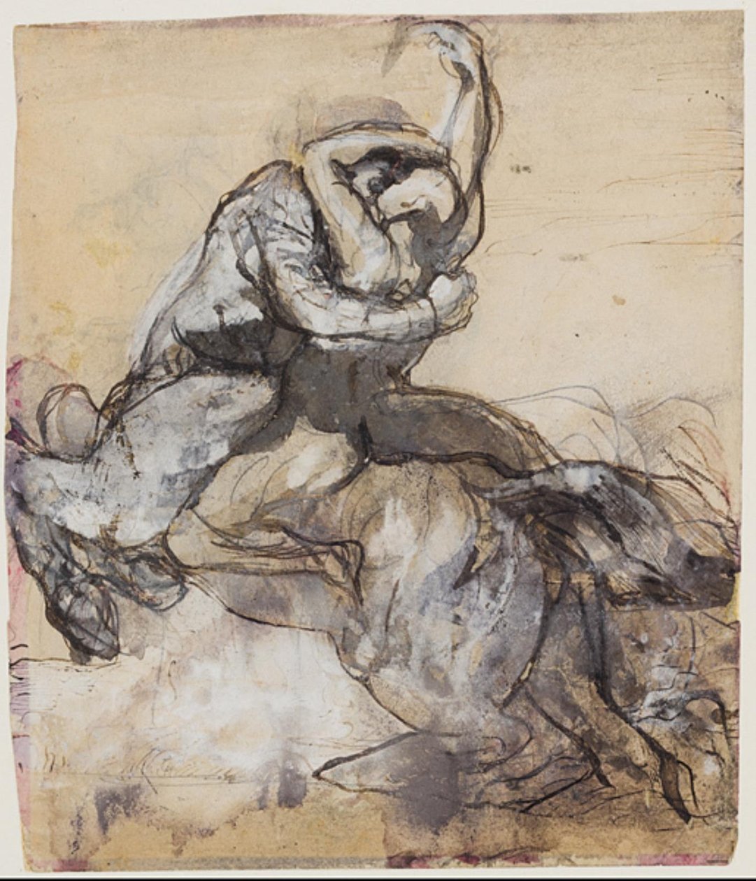 Centauro che rapisce un giovane da Auguste Rodin