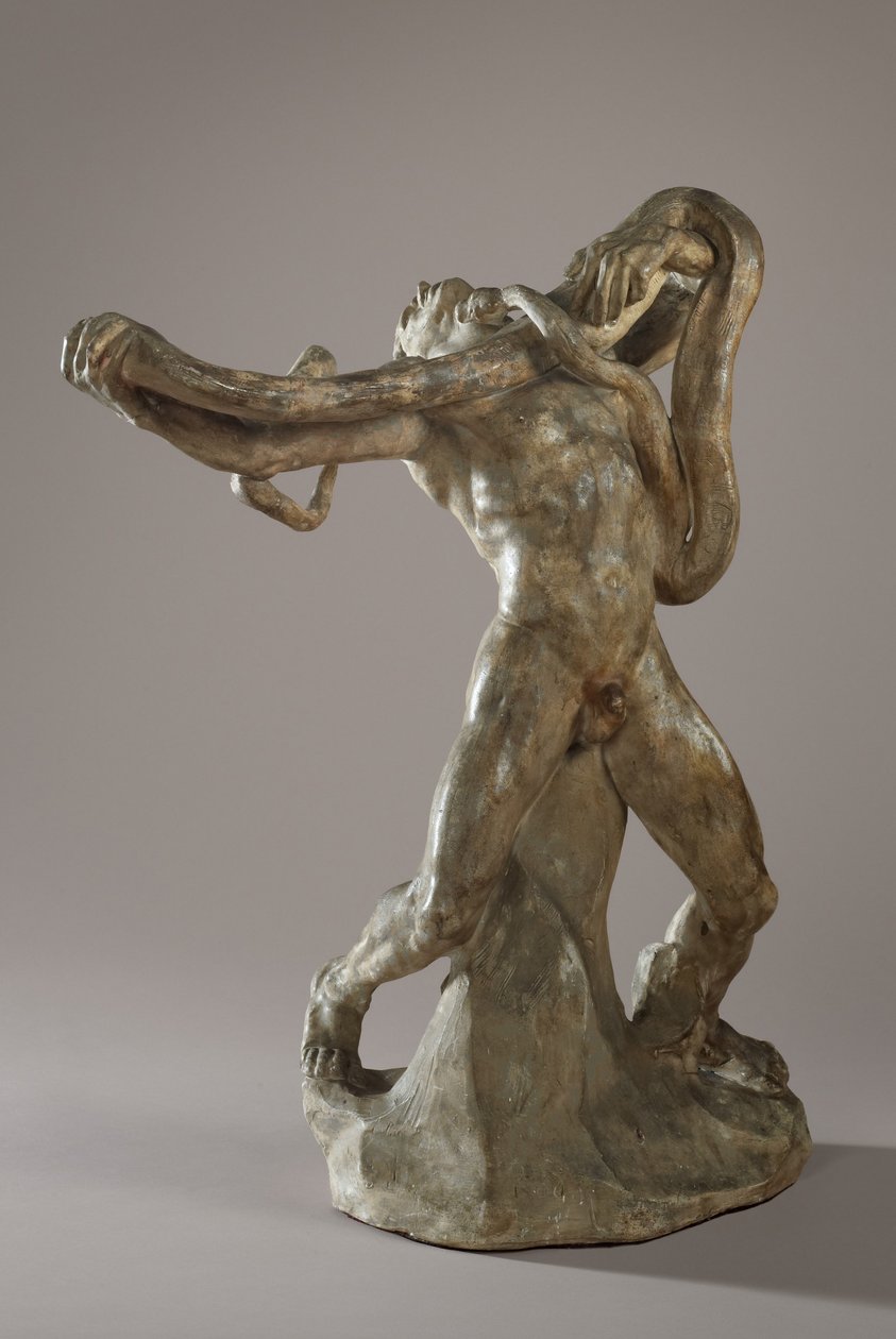 Uomo con serpente, c.1886 da Auguste Rodin