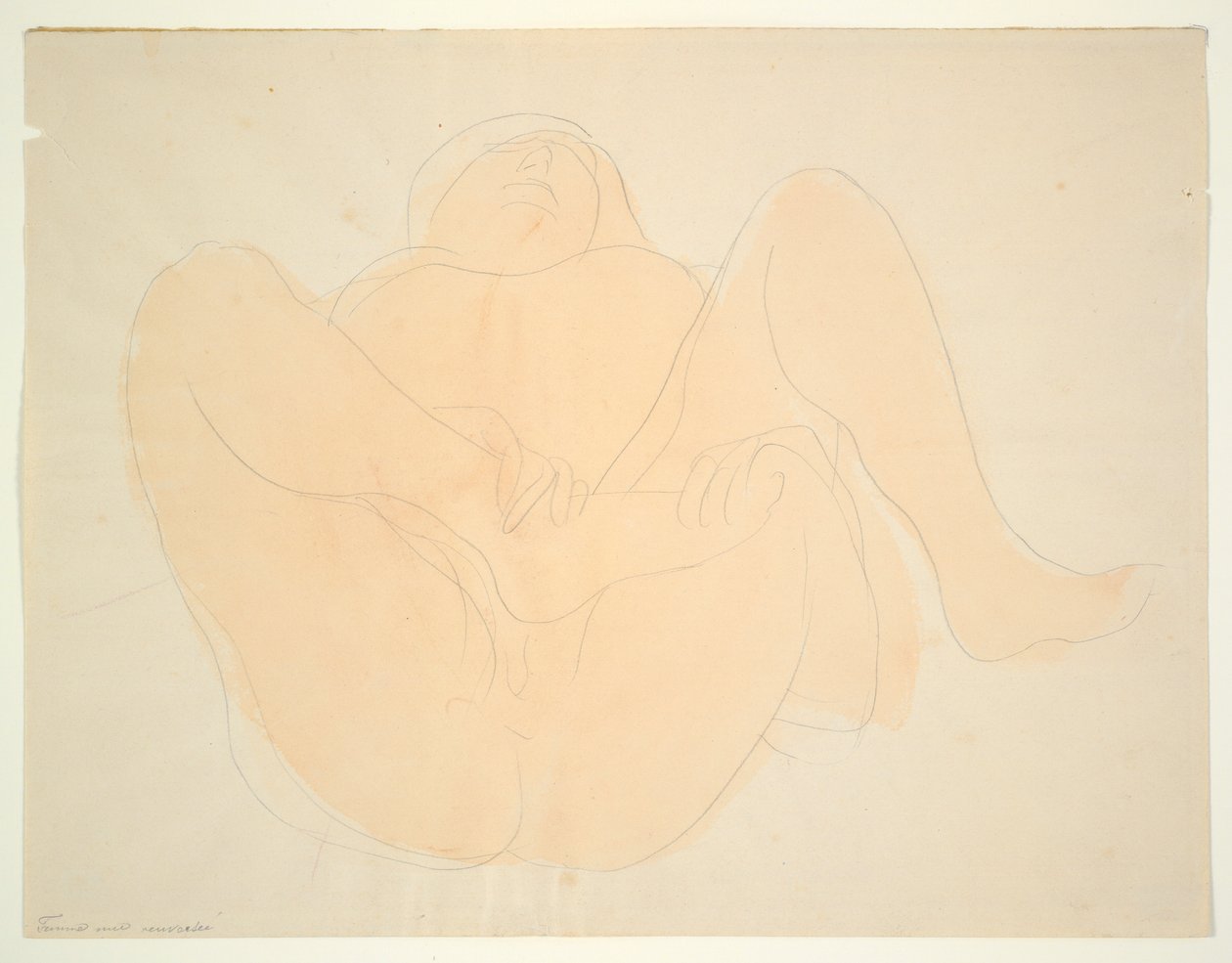 Nudo femminile reclinato da Auguste Rodin