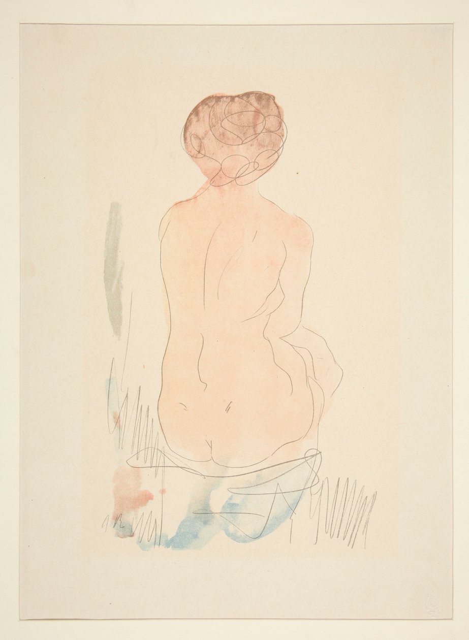 Nudo Seduto, Visto da Dietro da Auguste Rodin