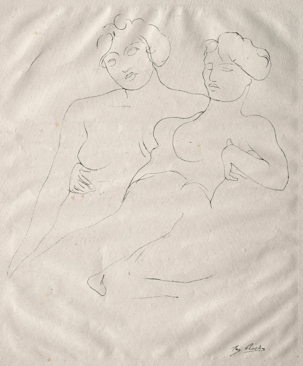 Due figure da Auguste Rodin
