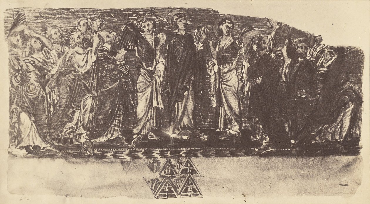 Beit-Lehem. Mosaico della chiesa da Auguste Salzmann