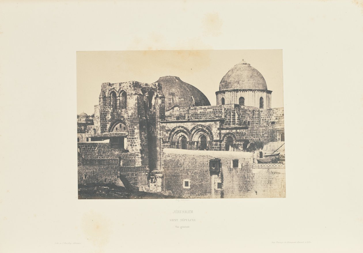 Gerusalemme. Santo Sepolcro. Vista generale. da Auguste Salzmann