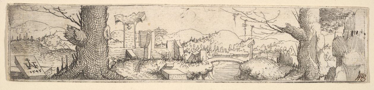 Paesaggio, 1545 da Augustin Hirschvogel