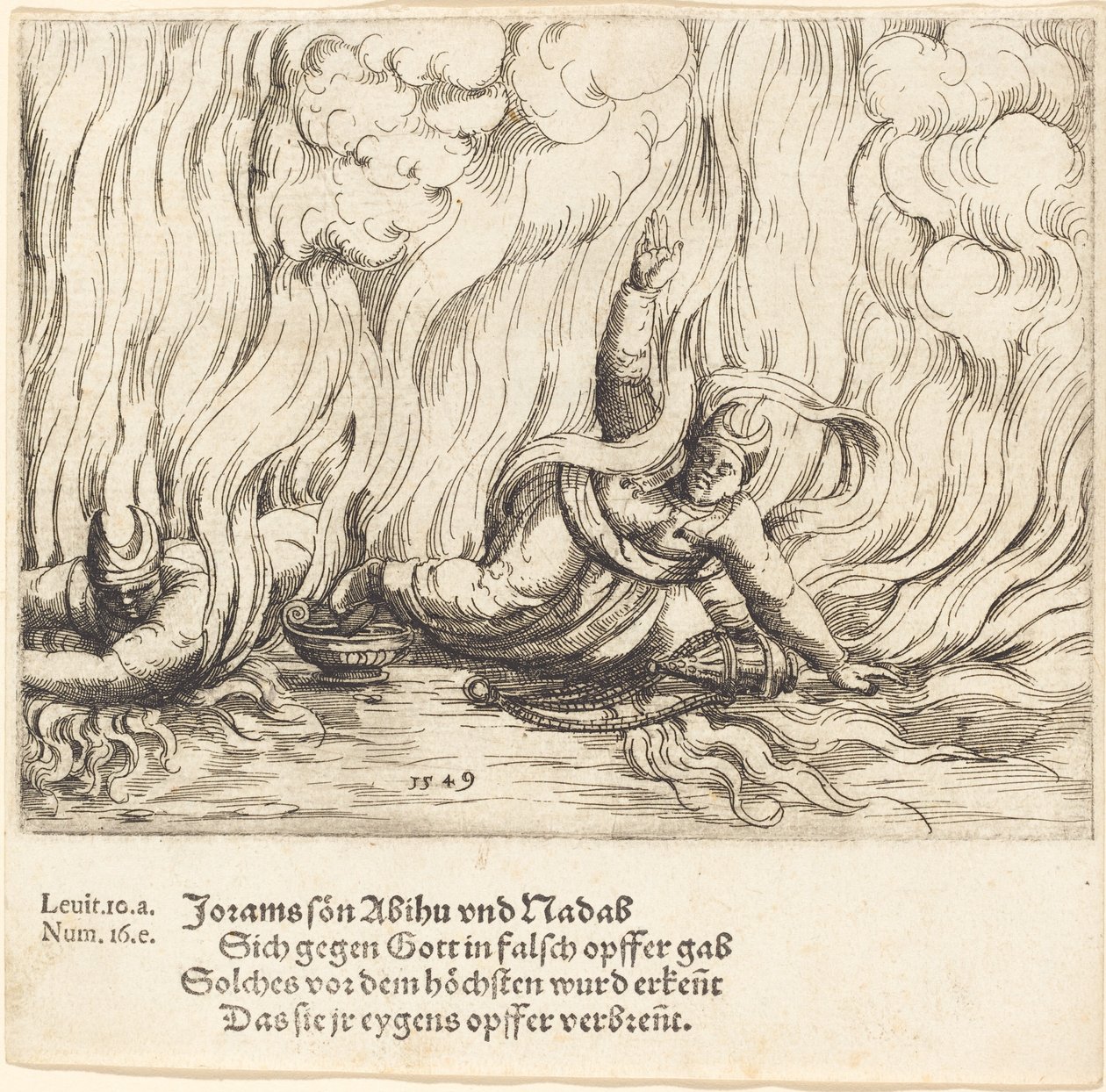 Nadab e Abiu da Augustin Hirschvogel