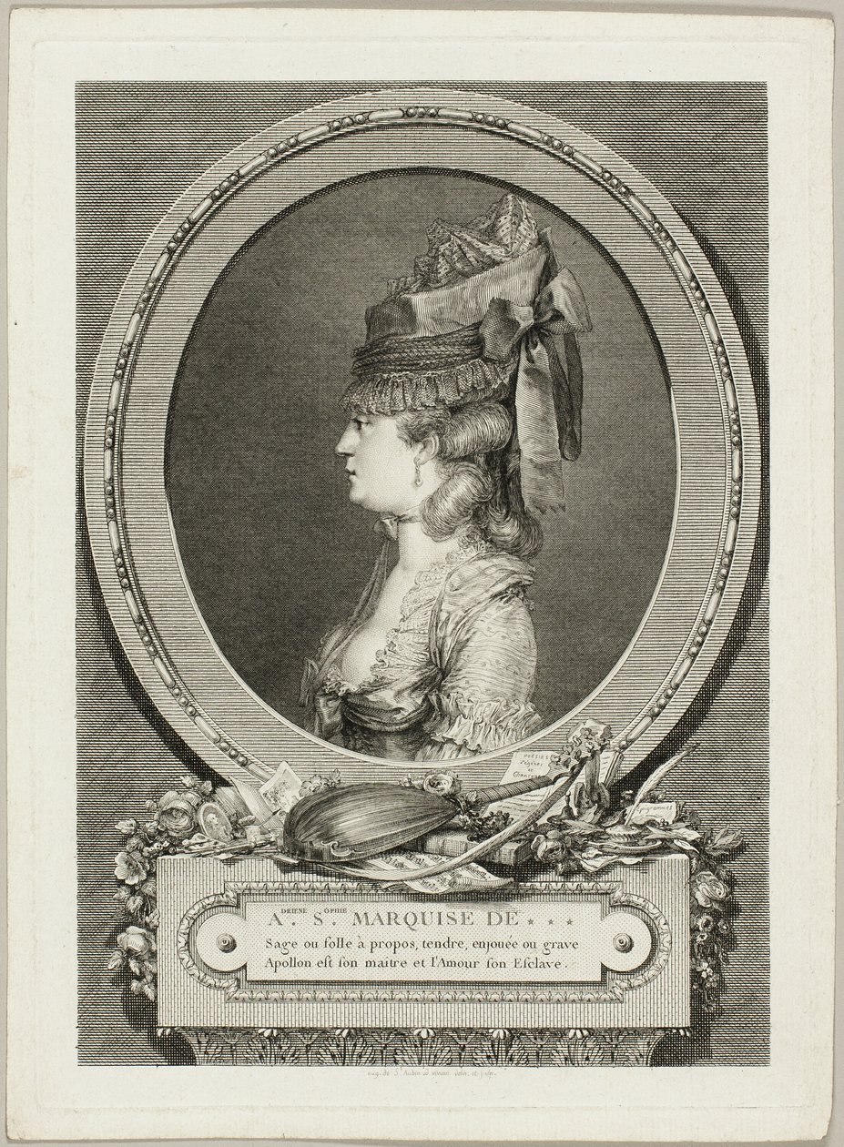 Adrienne-Sophie, Marchesa di *** da Augustin de Saint Aubin