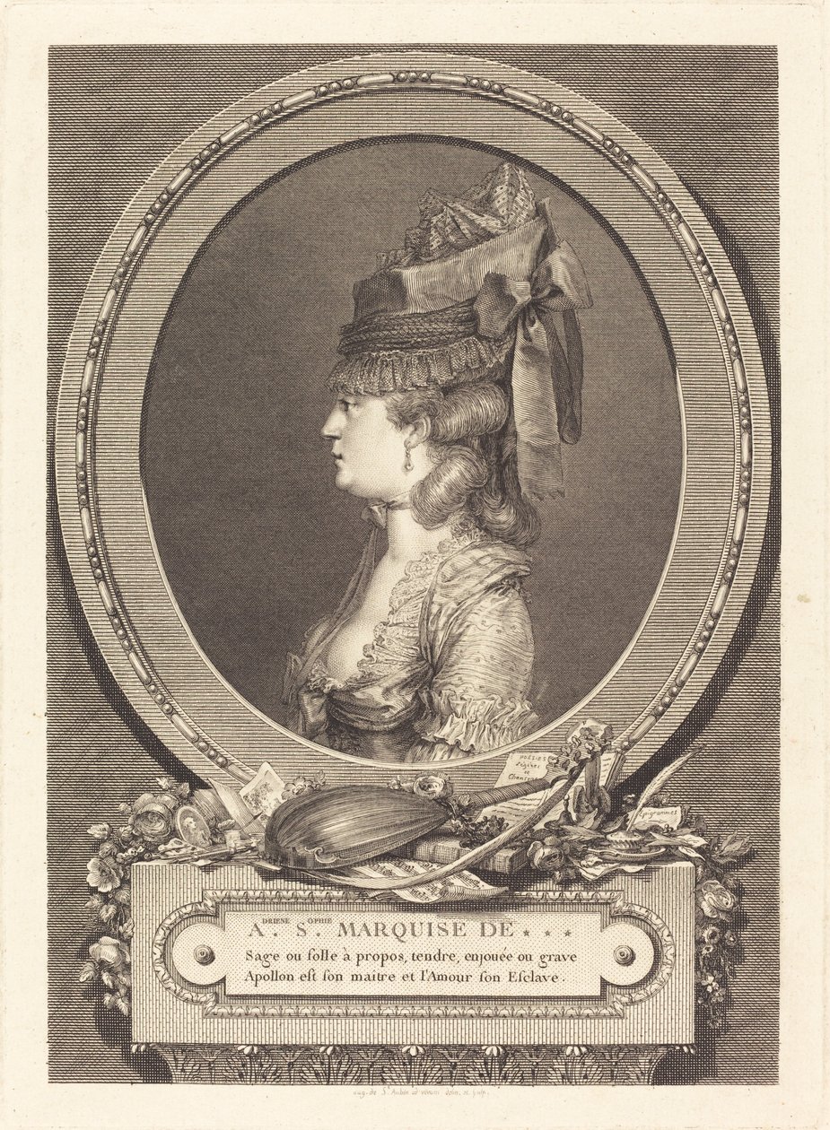 Adrienne Sophie Marchesa di *** da Augustin de Saint Aubin