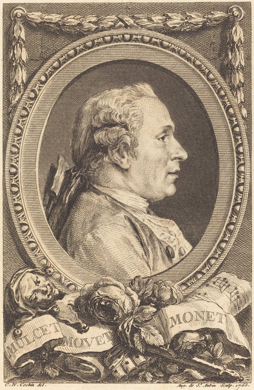 Jean Monnet da Augustin de Saint Aubin after Charles Nicolas Cochin II