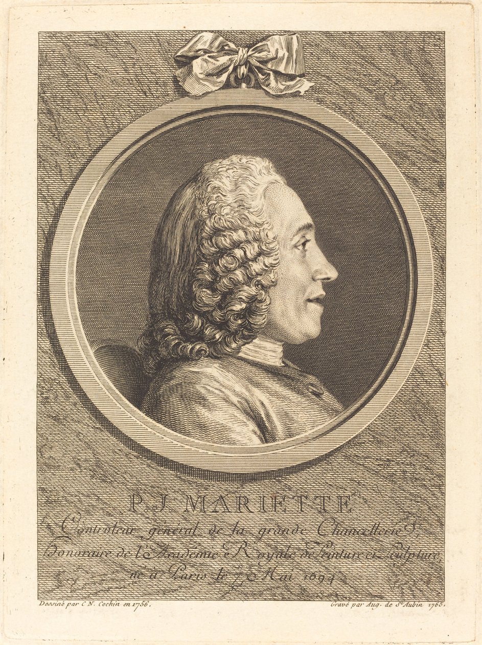 Pierre-Jean Mariette da Augustin de Saint Aubin after Charles Nicolas Cochin II
