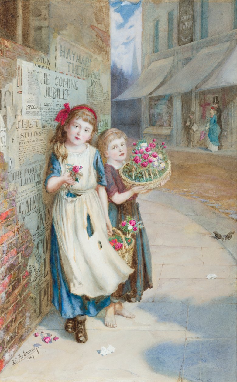 Piccoli Venditori di Fiori da Augustus Edward Mulready