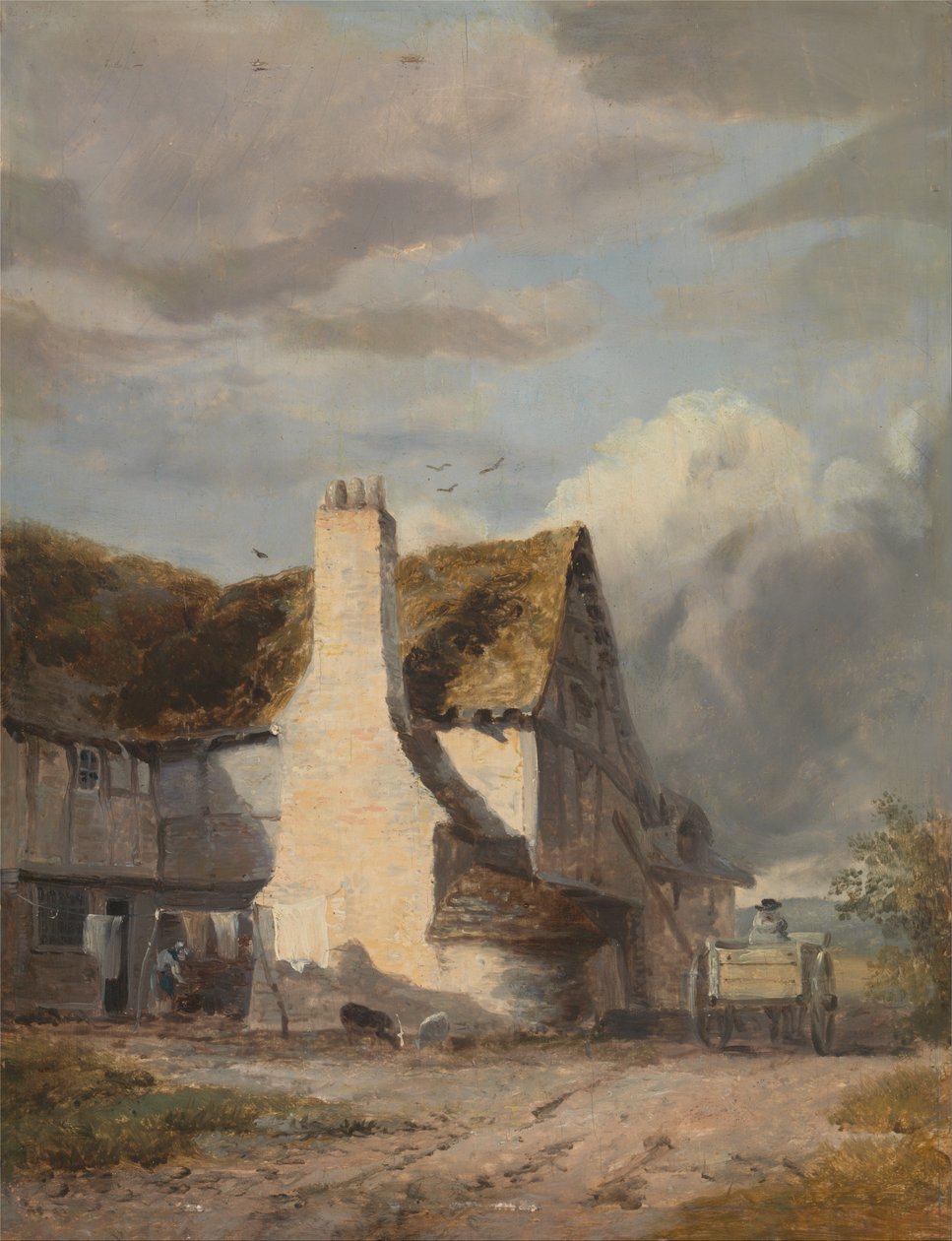 Cottage lungo una Strada di Campagna da Augustus Wall Callcott