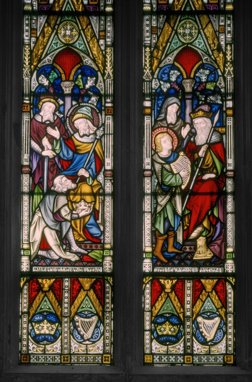 Scene Bibliche di Davide e Saul (dettaglio) da Augustus Welby Northmore Pugin