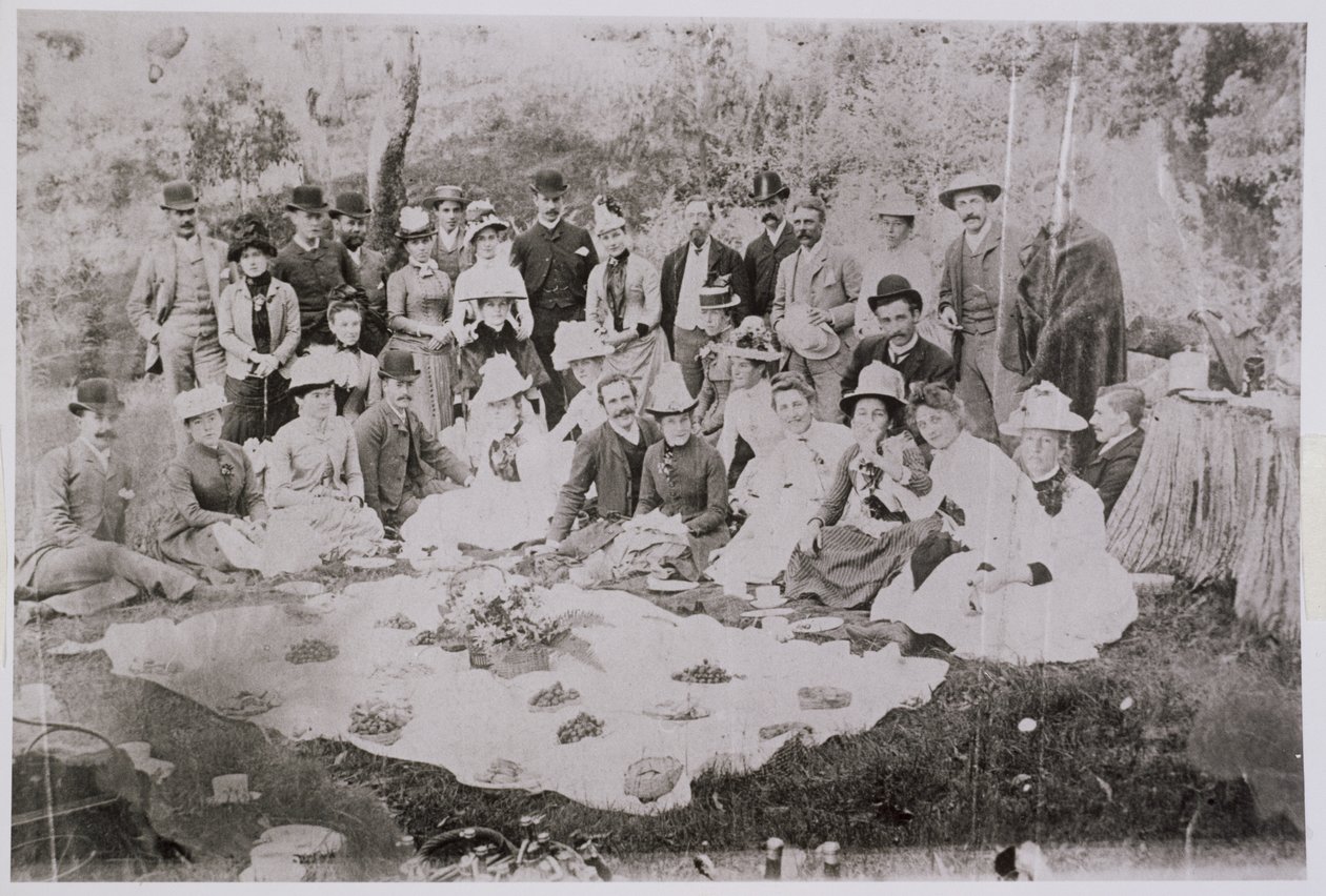 William Lawrence Bragg e la sua famiglia in Australia, fine XIX secolo da Australian Photographer