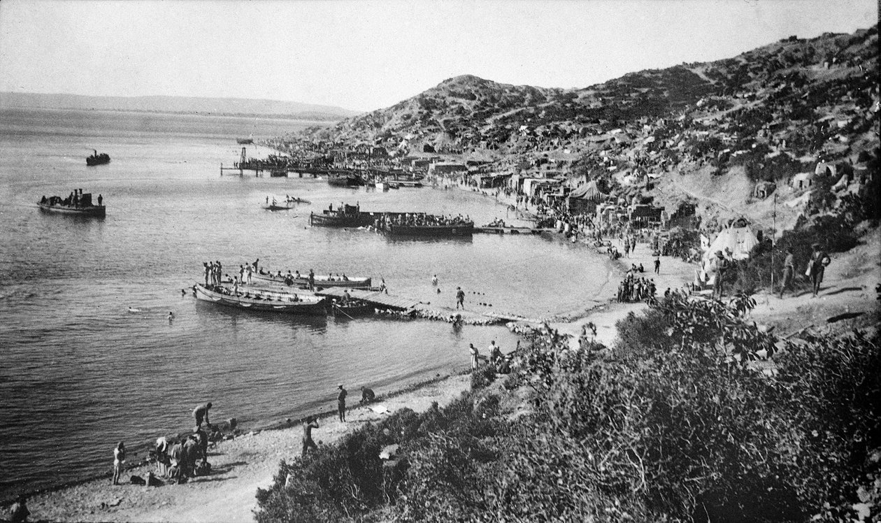 Vista di Anzac Cove, Gallipoli, 1915 da Australian Photographer