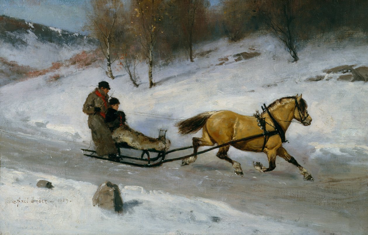 Cavallo con slitta da Axel Hjalmar Ender