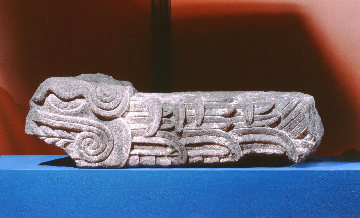Quetzalcoatl il Serpente Piumato, Tardo Periodo Postclassico (1300-1521) da Aztec