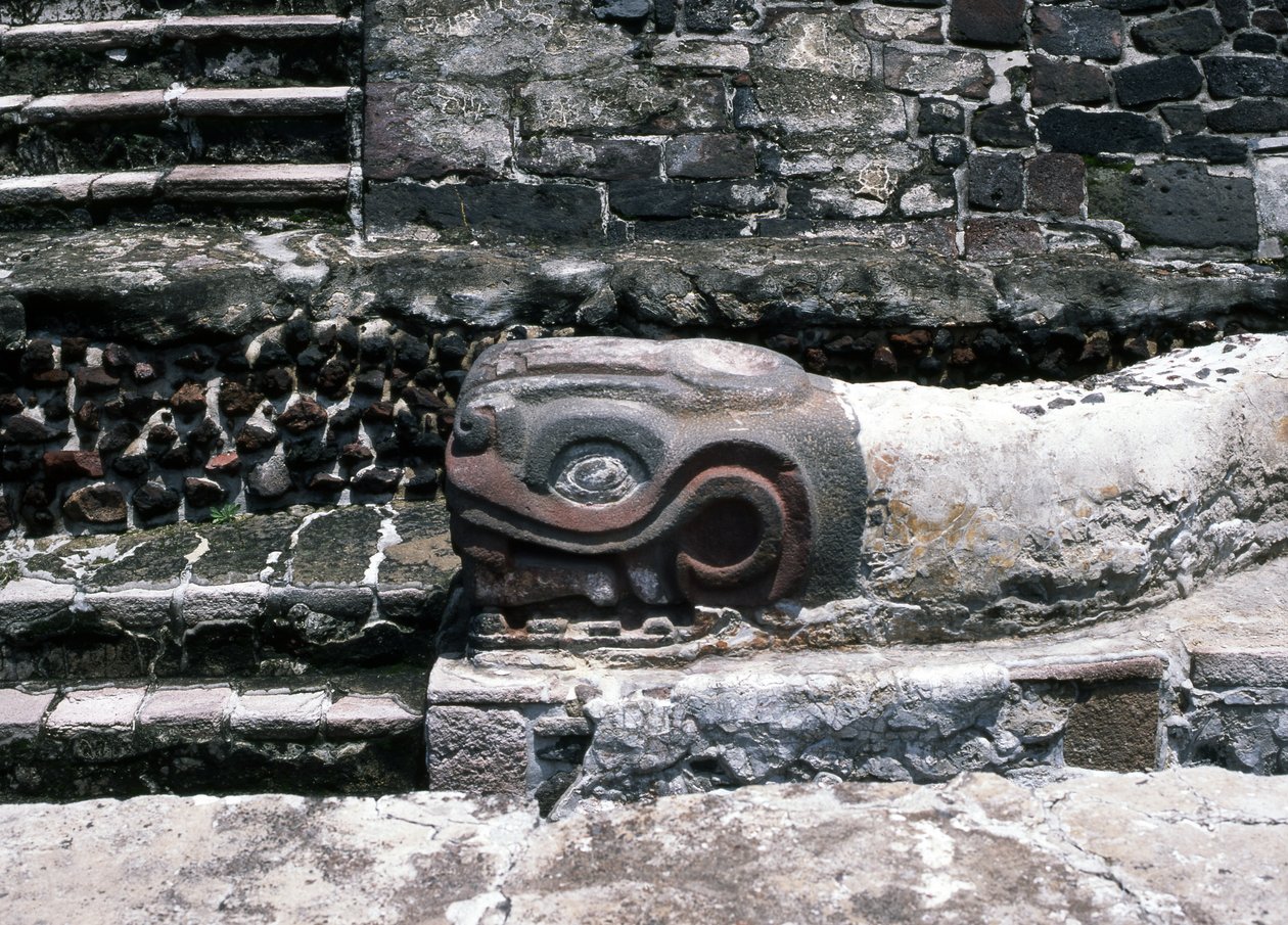 Serpente sul Templo Mayor, periodo post-classico tardo da Aztec