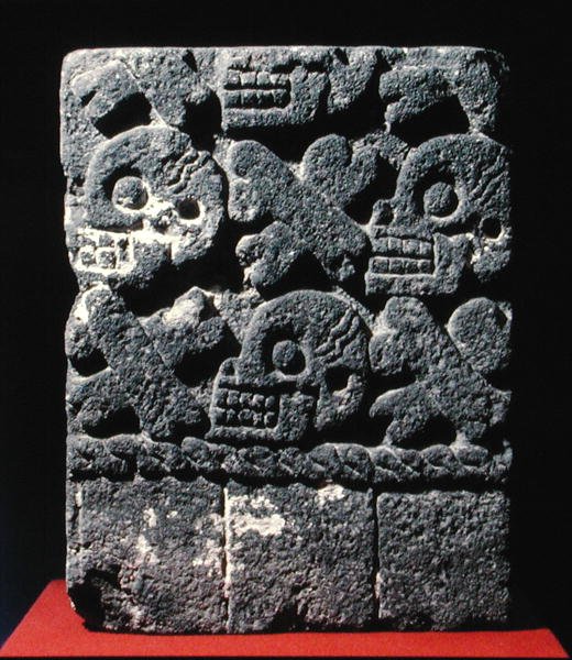 Tzompantli, tardo periodo post-classico (1300-1521) da Aztec Aztec