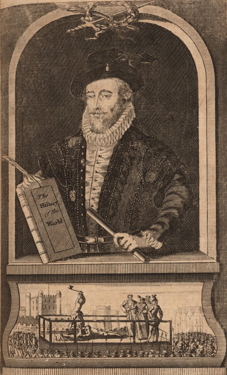 Ritratto di Sir Walter Raleigh, 1750-1760 da B. Cole