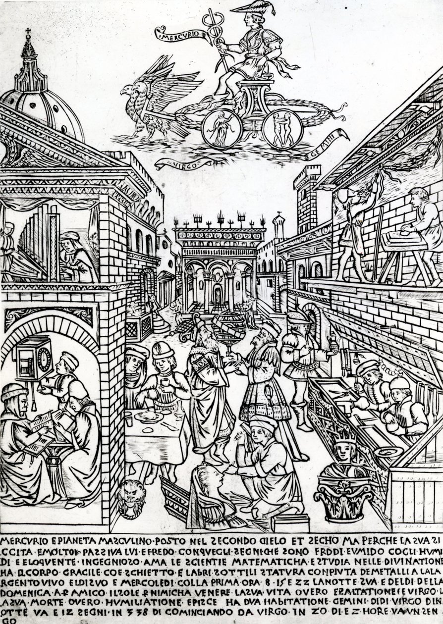 Mercurio, c.1464 da Baccio Baldini