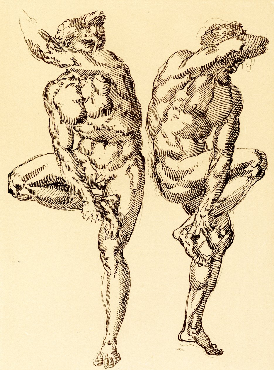 Due atti maschili da Baccio Bandinelli