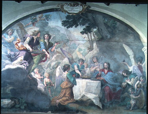Cristo servito dagli Angeli da Baldassare  Franceschini