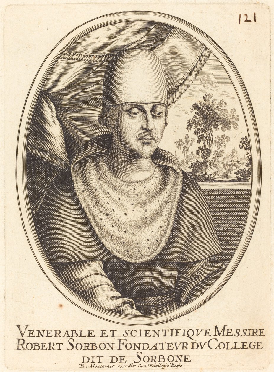 Roberto di Sorbona da Balthasar Moncornet