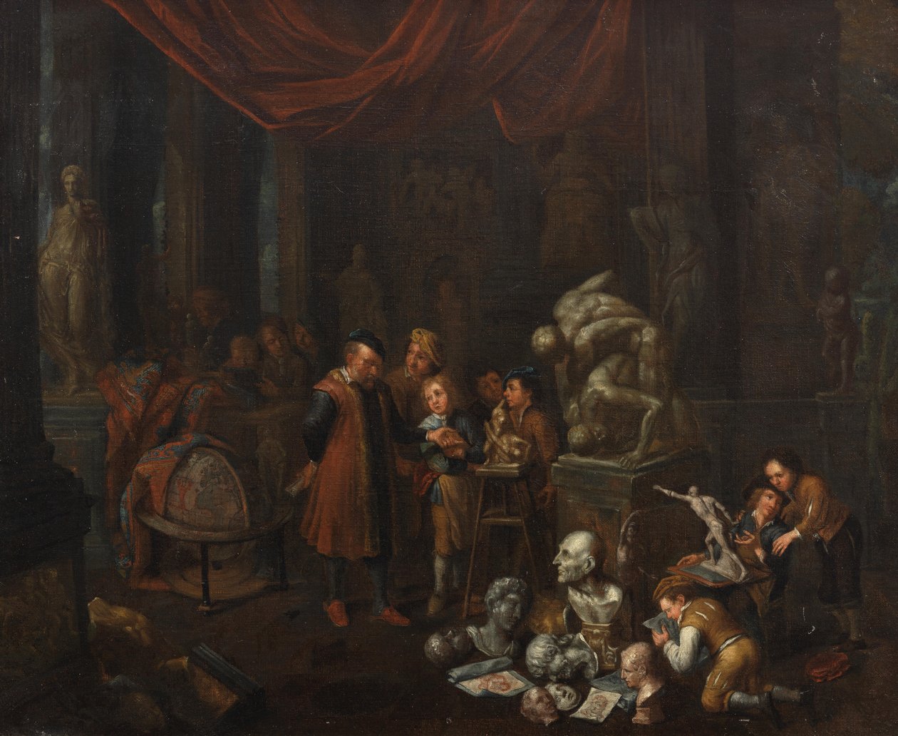 Lo studio dello scultore da Balthasar van den Bossche