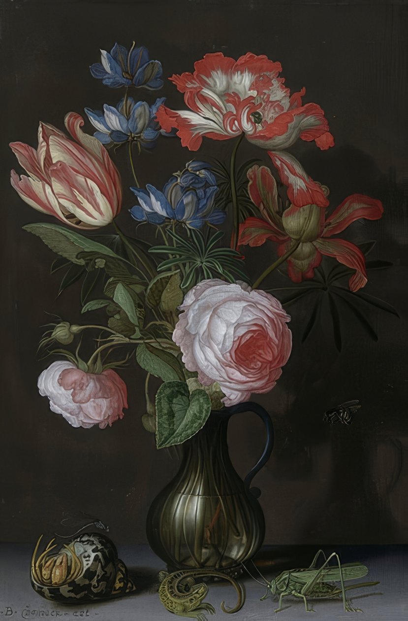 Natura morta floreale, ca. 1630 da Balthasar van der Ast