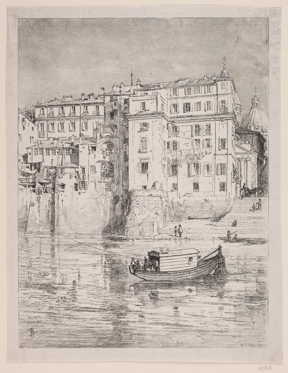 Traghetto sul Tevere da Balzer Dahl