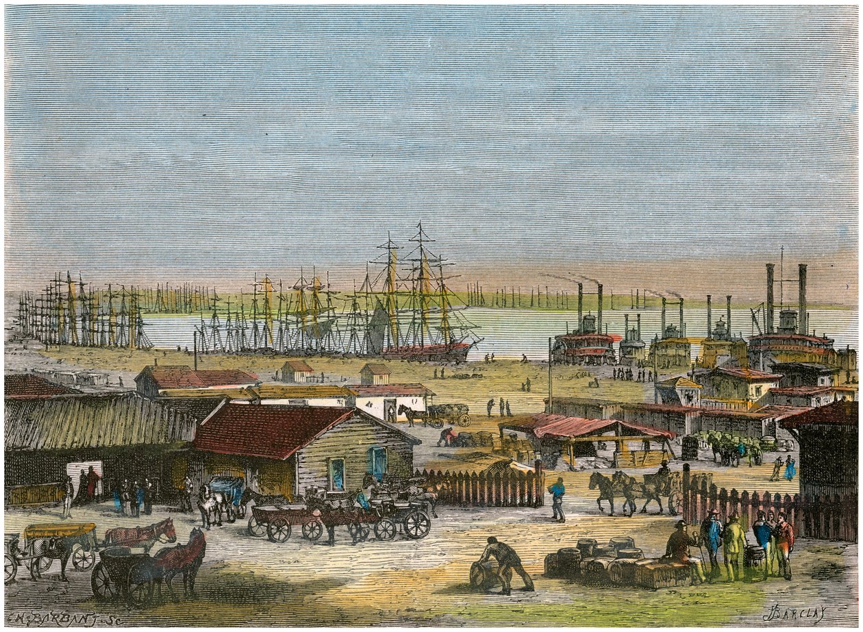 Fiume Mississippi, New Orleans, Louisiana, USA da Barbant