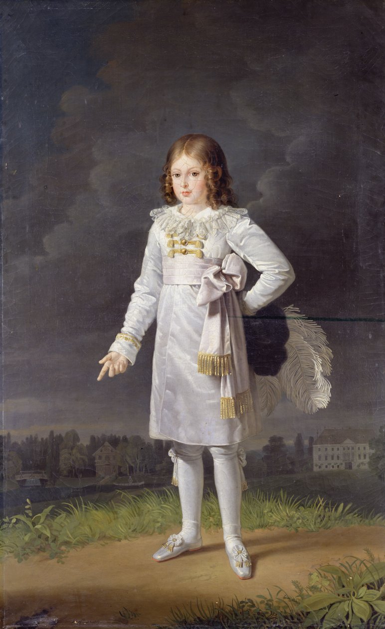 Frédéric-Napoléon (1815-33) Principe Bacciochi, 1819 da Barbara Krafft