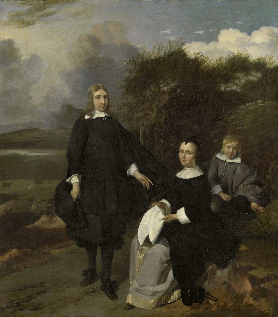 Famiglia in un paesaggio da Barend Graat