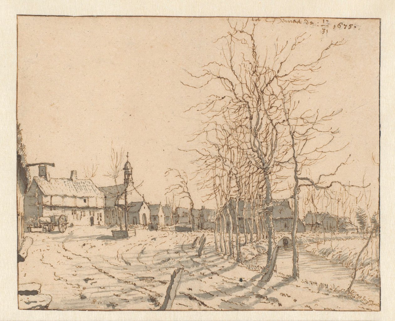 Veduta di Gemert, Noord-Brabant da Barend Klotz (attributed to)