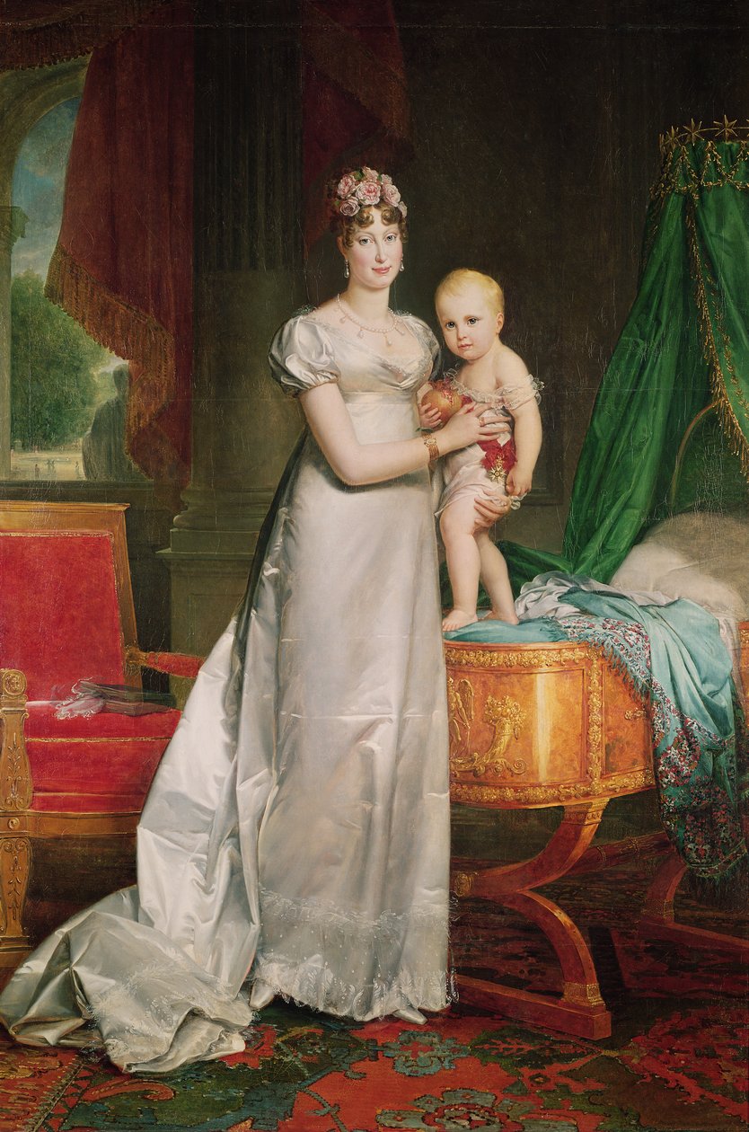 Marie Louise e il Re di Roma da Baron François Pascal Simon Gérard