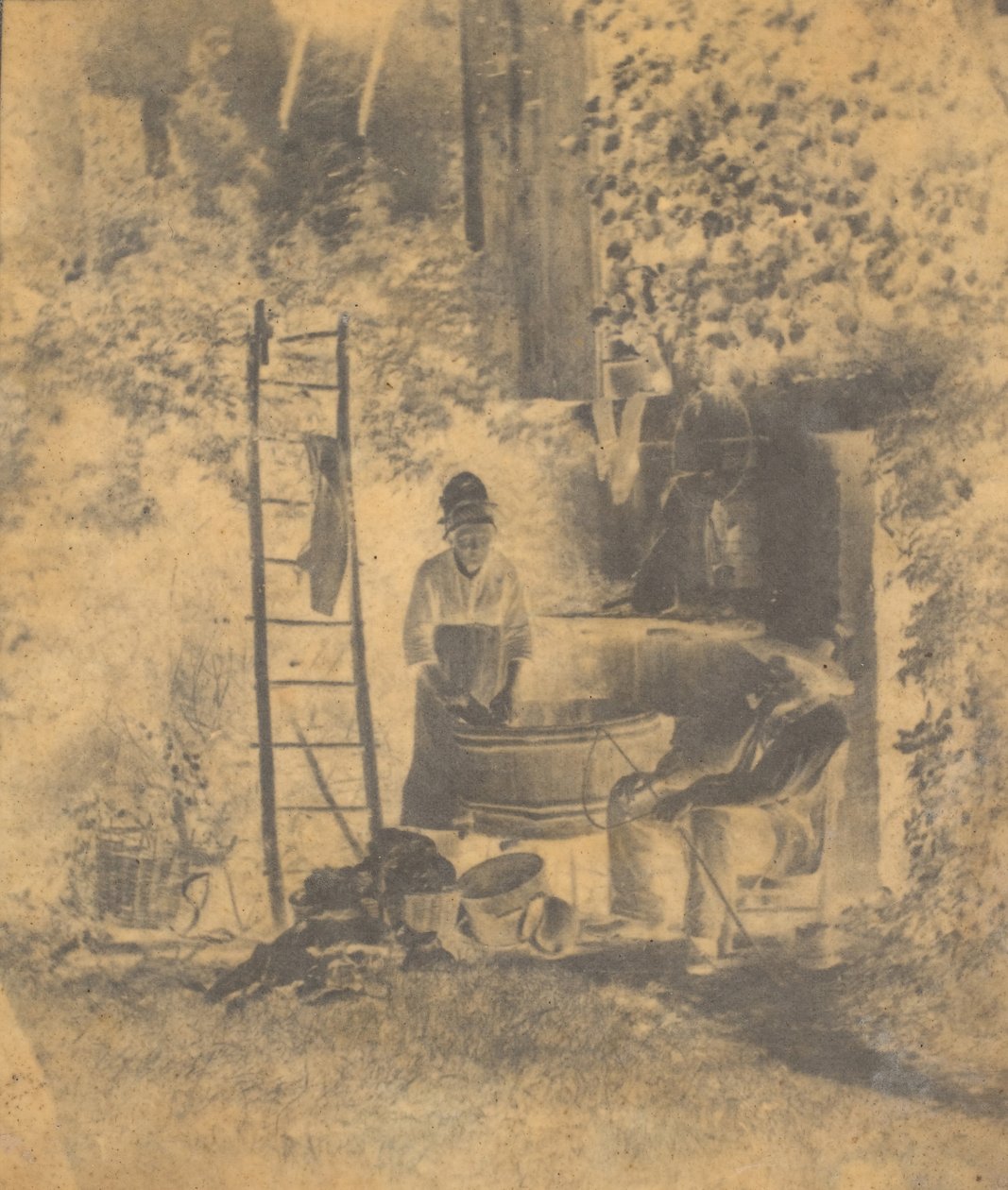 Il bucato, 1840s da Baron Louis Adolphe Humbert De Molard