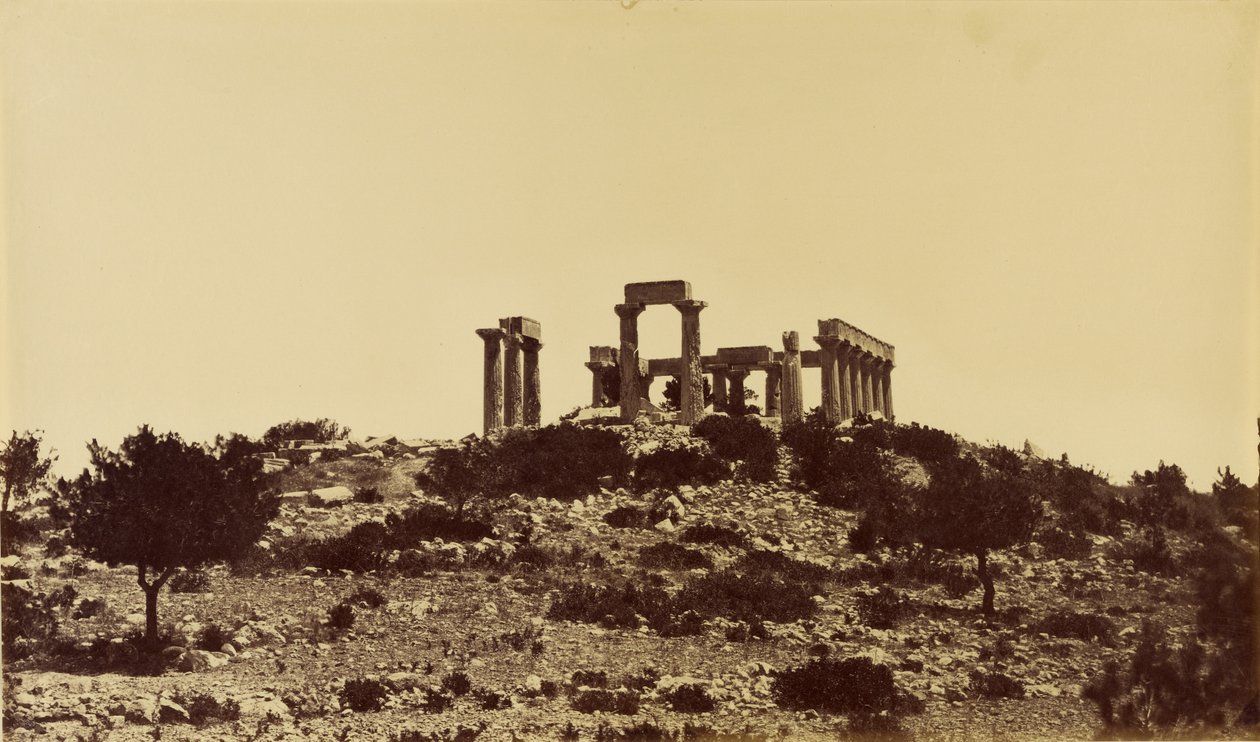 Tempio di Giove ad Egina. da Baron Paul des Granges
