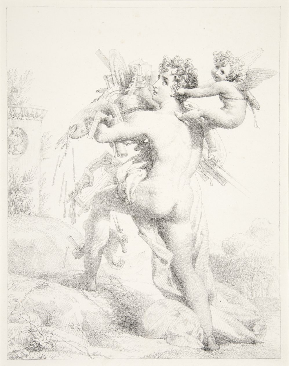 Chi troppo abbraccia, nulla stringe da Baron Pierre Narcisse Guerin