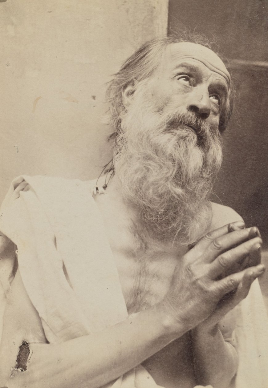 [Ritratto di uomo in preghiera] da Baron Wilhelm von Gloeden