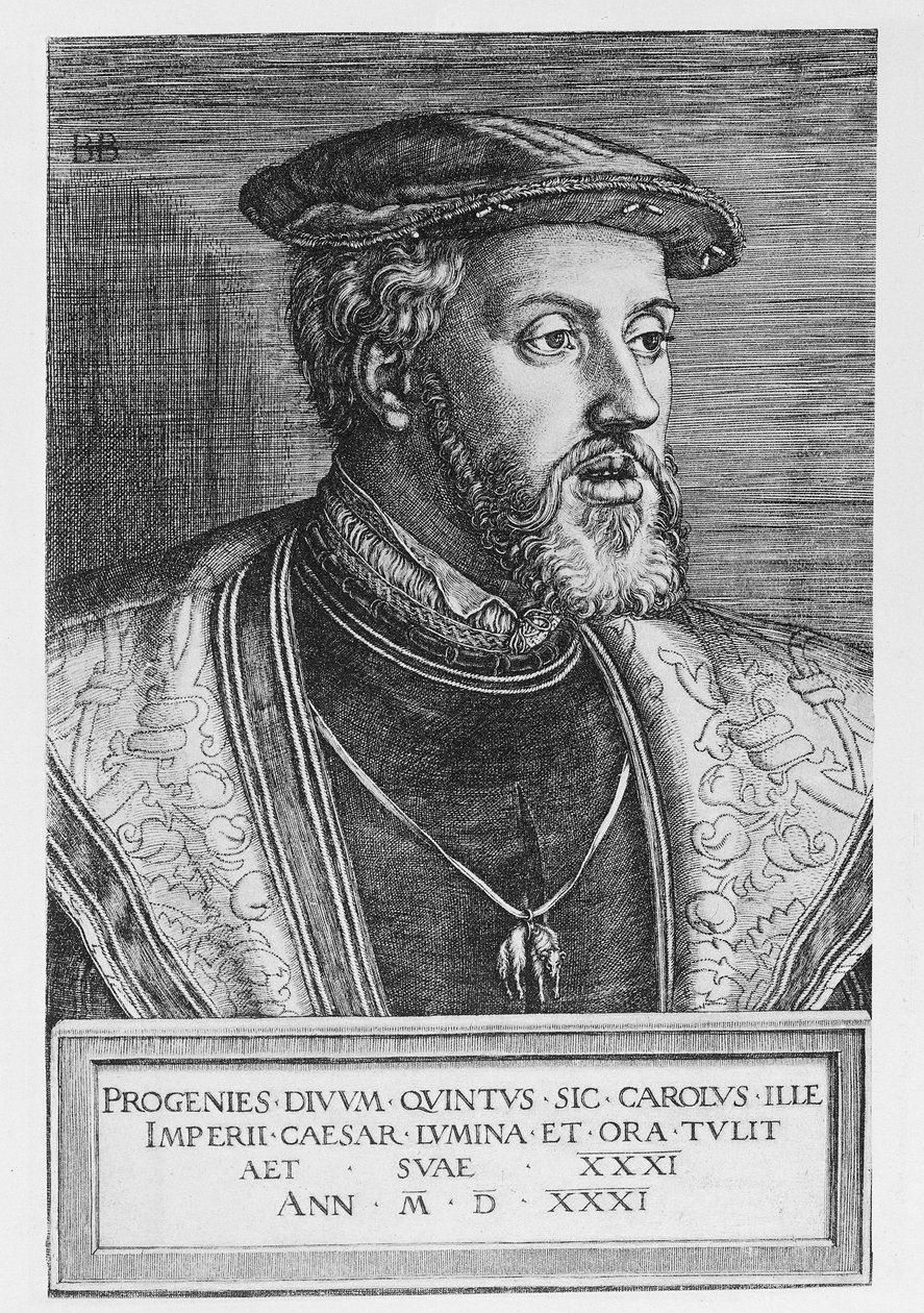 Imperatore Carlo V, 1531 da Barthel Beham