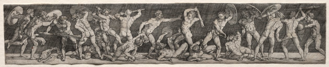Battaglia degli uomini nudi da Barthel Beham