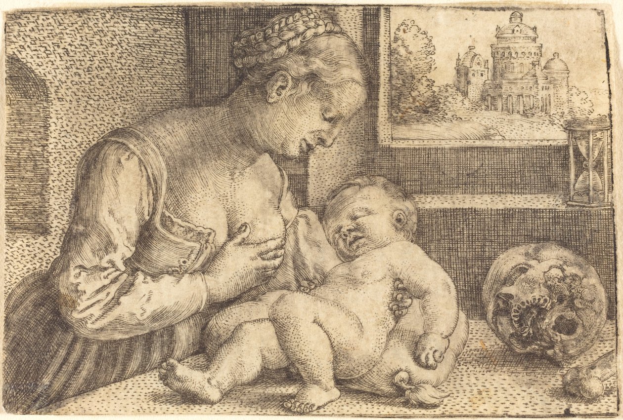 Madonna con teschio da Barthel Beham