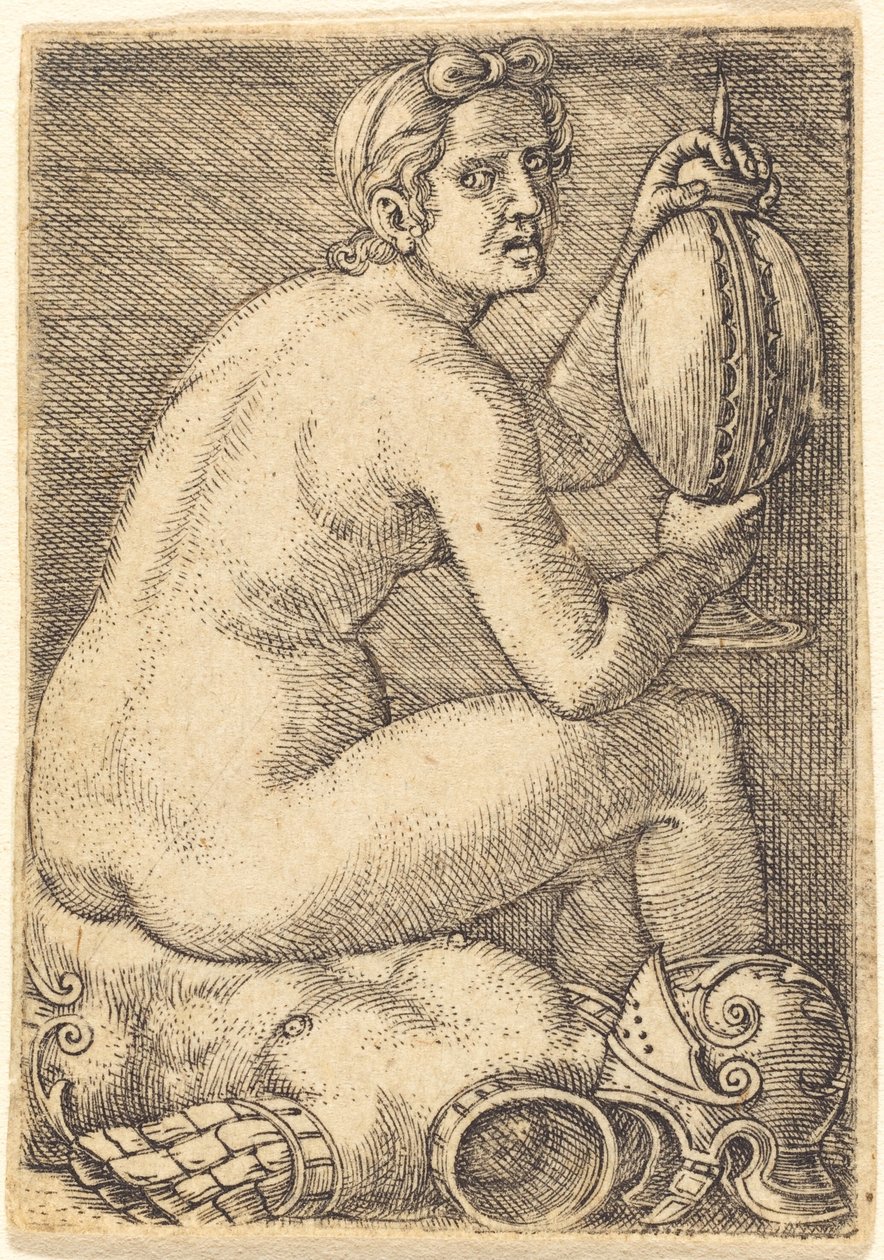 Donna nuda su un