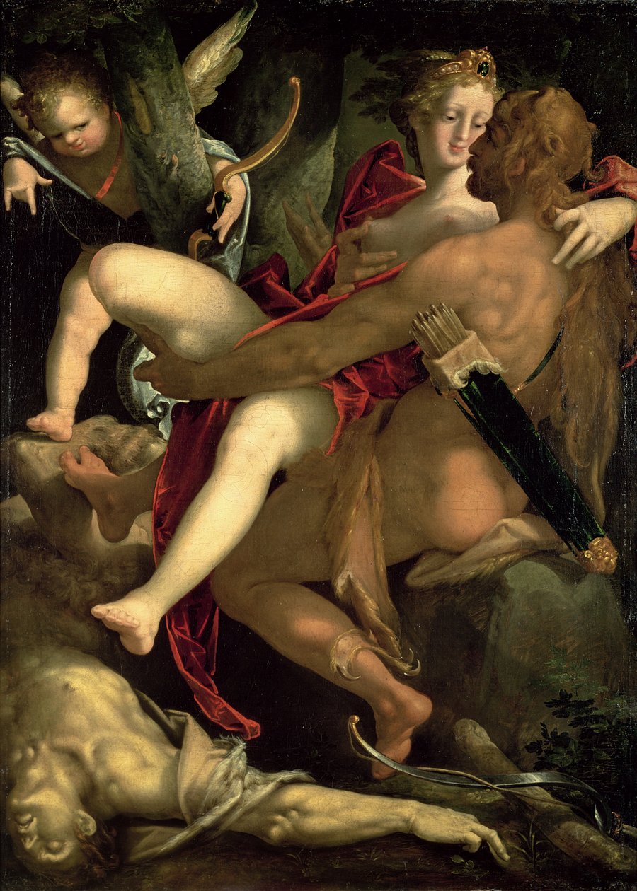 Ercole, Deianira e il centauro Nesso, 1580 da Bartholomaeus Spranger