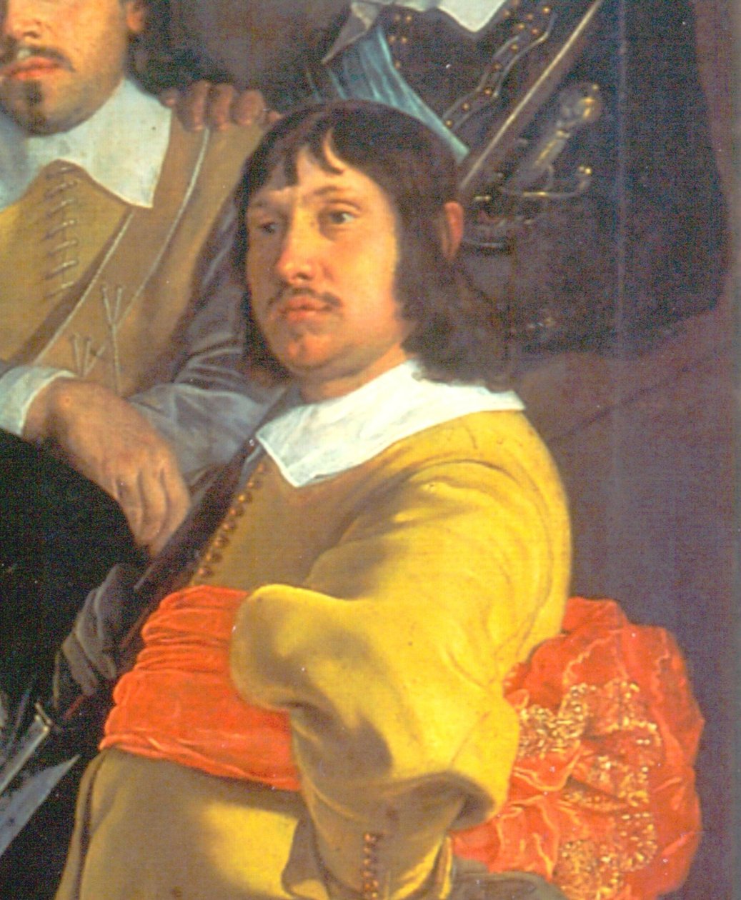 La celebrazione della pace di Münster, 18 giugno 1648, nel quartier generale della guardia civica dei balestrieri San Giorgio, Amsterdam (dettaglio) da Bartholomeus van der Helst