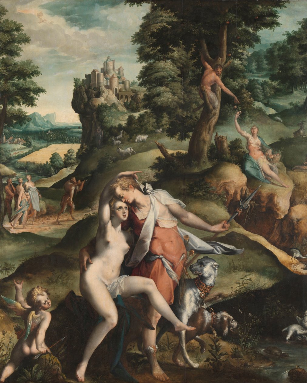 Venere e Adone da Bartholomeus Spranger