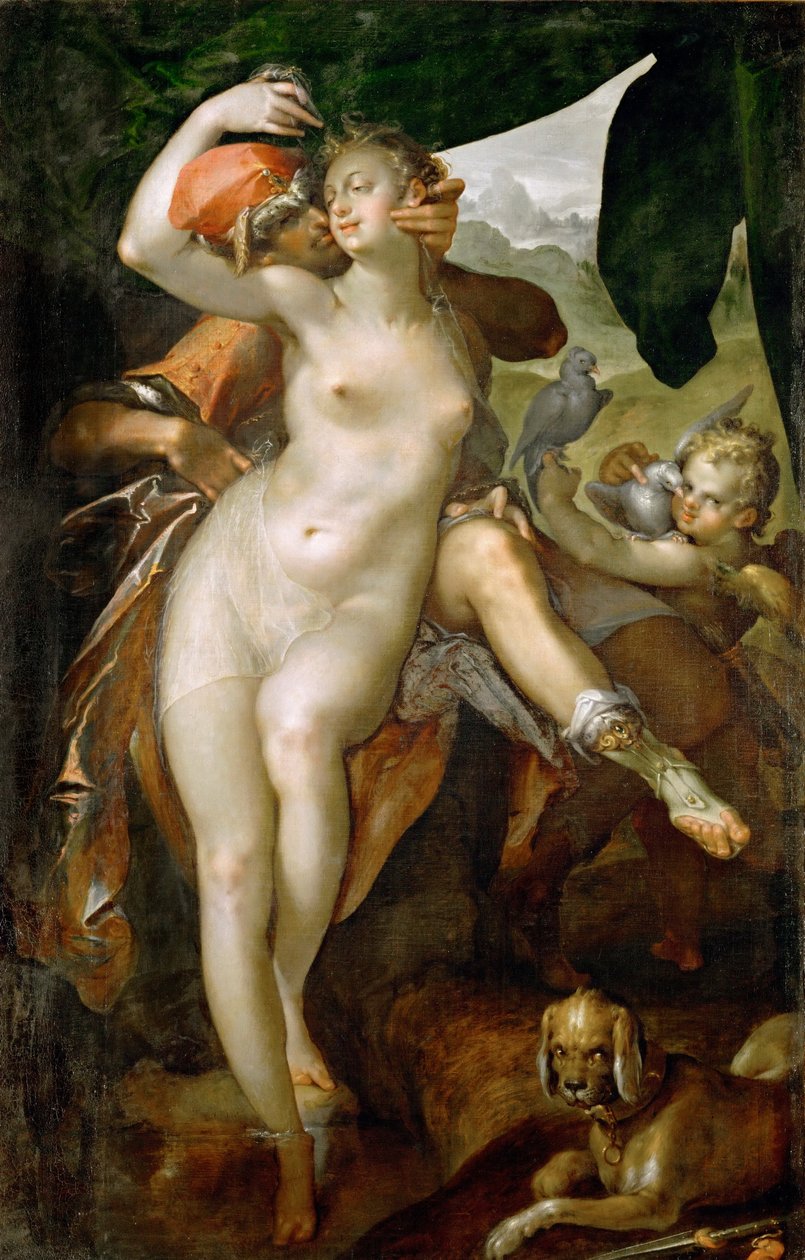 Venere e Adone da Bartholomeus Spranger