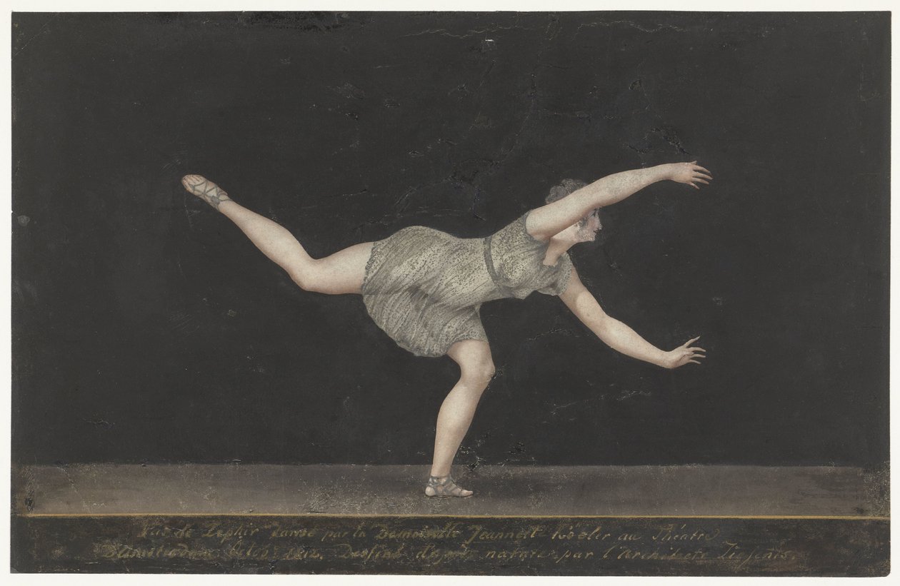 Ballerina Annette Köbler, eseguendo il Pas-de-Zephir da Bartholomeus Ziesenis